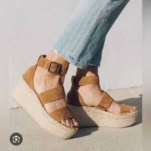 Soludos Palma Beige Espadrille Platform Sandals